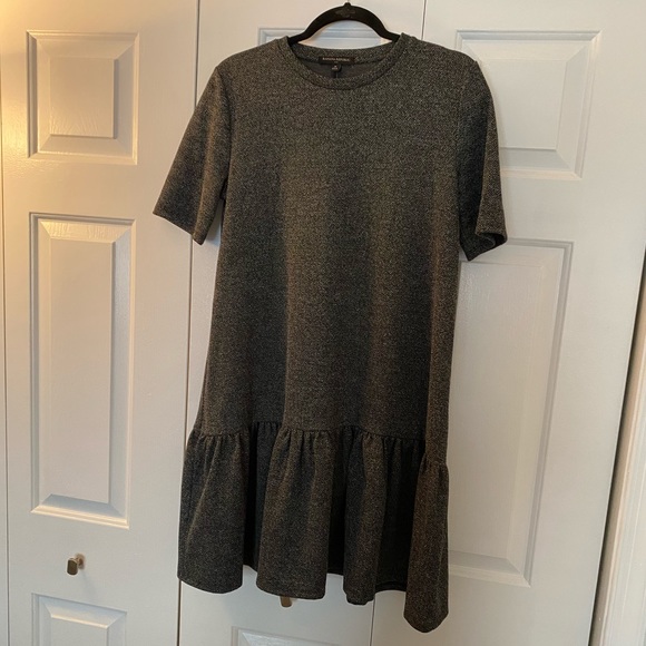 NWT Banana Republic Grey Tweed Shift Dress - Picture 2 of 7
